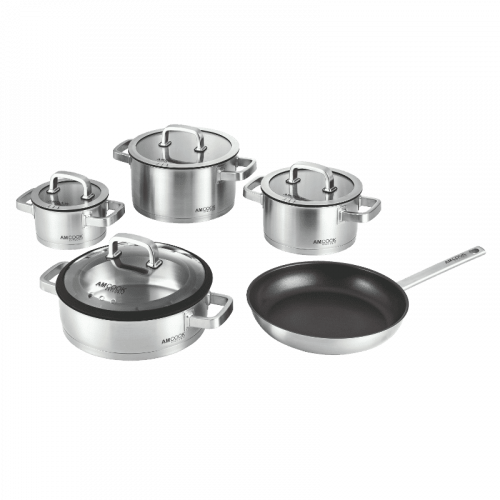 AMCOOK - Topfset für Muldenlüfter Senna S9 plus