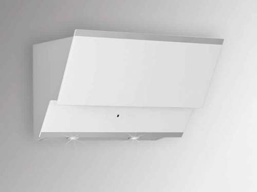 Silverline Zenith 90 cm Edelstahl/ Weißglas - ZEW 900 WE