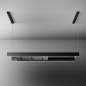 Preview: SW24 - Inselhaube Light 102624 schwarz 180cm