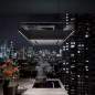 Preview: SW24 - Inselhaube Light 102624 schwarz 180cm - Frontansicht kurze Seite