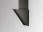 Preview: SW24_Porto_Schwarzglas_Seitenansicht_90cm