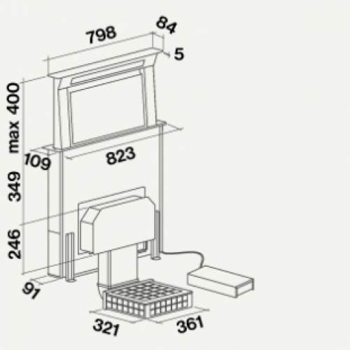 Falmec Motor Flach für Downdraft Modelle 101057