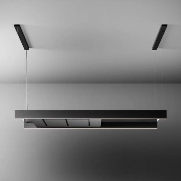 SW24 - Inselhaube Light 102624 schwarz 180cm